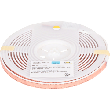 Task Lighting Neon LED Tape Light Top Bend - 16FT - 3000K - 2W/FT - 120 Lumens/FT - 24V