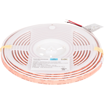 Task Lighting Neon LED Tape Light Top Bend - 16FT - 4000K - 3.8W/FT - 400 Lumens/FT - 24V