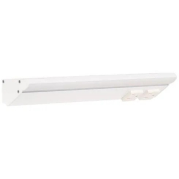 Task Lighting 12.5" 6W Lighted Power Strip - 2 Receptacles - CCT Tunable (27K thru 50K) - 12V - White