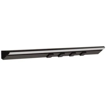Task Lighting 24.5" 12W Lighted Power Strip - 4 Receptacles - CCT Tunable (27K thru 50K) - 12V - Black