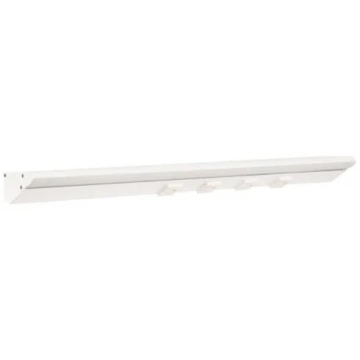 Task Lighting 24.5" 12W Lighted Power Strip - 4 Receptacles - CCT Tunable (27K thru 50K) - 12V - White