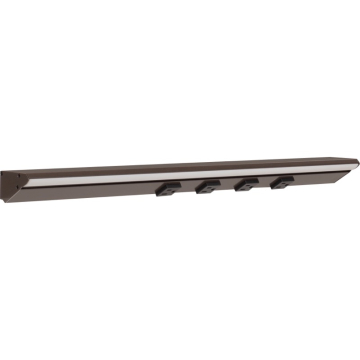 Task Lighting 24.5" 12W Lighted Power Strip - 4 Receptacles - 2700K - 1,200 Lumens - 12V - Bronze