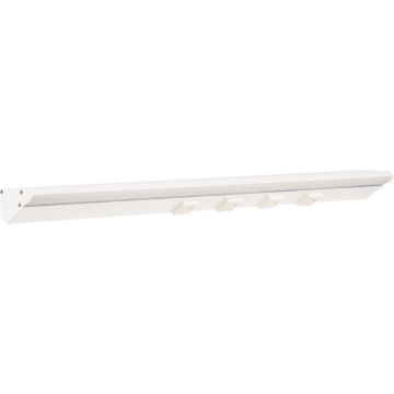Task Lighting 24.5" 12W Lighted Power Strip - 4 Receptacles - 5000K - 1,200 Lumens - 12V - White