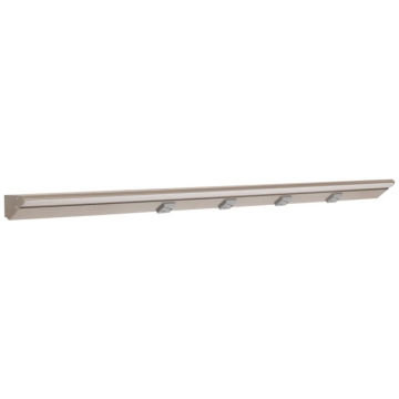 Task Lighting 24.5" 12W Lighted Power Strip - 4 Receptacles - 2700K - 1,200 Lumens - 12V - Satin Nickel
