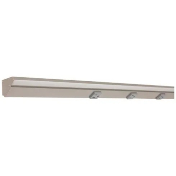 Task Lighting 42.5" 21W Lighted Power Strip - 5 Receptacles - CCT Tunable (27K thru 50K) - 12V - Satin Nickel