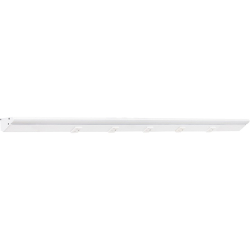 Task Lighting 42.5" 21W Lighted Power Strip - 5 Receptacles - 5000K - 2,100 Lumens - 12V - White