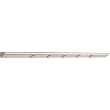 Task Lighting 48.5" 24W Lighted Power Strip - 5 Receptacles - 2700K - 2,400 Lumens - 12V - Satin Nickel