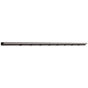 Task Lighting 72.5" 36W Lighted Power Strip - 8 Receptacles - 2700K - 3,600 Lumens - 12V - Black