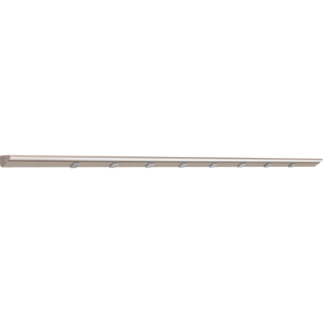 Task Lighting 72.5" 36W Lighted Power Strip - 8 Receptacles - 2700K - 3,600 Lumens - 12V - Satin Nickel