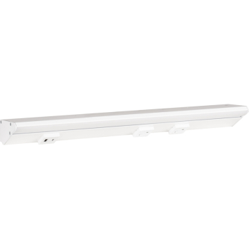 Task Lighting 18.5" Lighted Power Strip - 900 Lumens - 9W - 2700K - 2 Receptacles - 1 USB-A/C - 12V - White