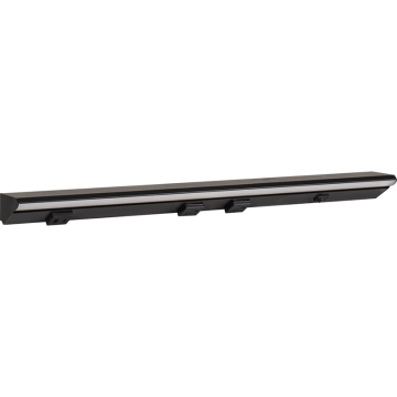 Task Lighting 24.5" Lighted Power Strip - 800 Lumens - 12W - 2700K - 2 Receptacles - 1 USB-A/C - Right Wire Entry - 120V - Black