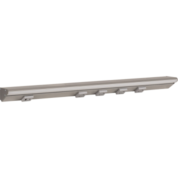 Task Lighting 24.5" Lighted Power Strip - 1,200 Lumens - 12W - 2700K - 4 Receptacles - 1 USB-A/C - 12V - Satin Nickel / Gray