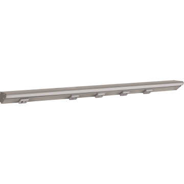 Task Lighting 30.5" Lighted Power Strip - 1,500 Lumens - 15W - 2700K - 4 Receptacles - 1 USB-A/C - 12V - Satin Nickel / Gray