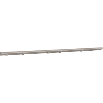Task Lighting 60.5" Lighted Power Strip - 3,000 Lumens - 30W - 2700K - 7 Receptacles - 1 USB-A/C - 12V - Satin Nickel / Gray