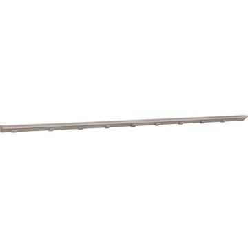Task Lighting 72.5" Lighted Power Strip - 3,600 Lumens - 36W - 2700K - 8 Receptacles - 1 USB-A/C - 12V - Satin Nickel / Gray