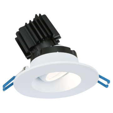 Lotus 3" Round Regressed Gimbal LED Downlight - High Output - 11W - CCT Selectable - 1,050 Lumens - 120V - White