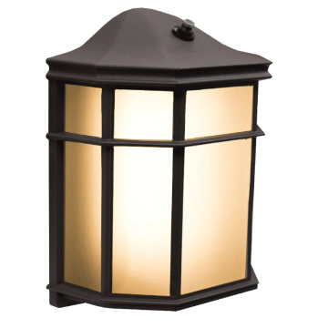 Westgate LRS LED Outdoor Lantern Wall Sconce - Photocell - 12W - CCT Selectable - 1,150 Lumens - 120V - Bronze