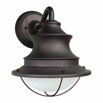Westgate LRS LED Outdoor Seaside Wall Sconce with Wireguard - 12W - CCT Selectable - 1,200 Lumens - 120V - Oil Rubbed Bronze
