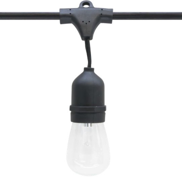 American Lighting 48' E26 Commercial Grade String Light - Suspended Sockets - Interconnectable