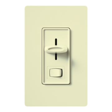 Lutron Skylark Preset Single-Pole Dimmer with On/Off Switch - 1000W Max - Almond