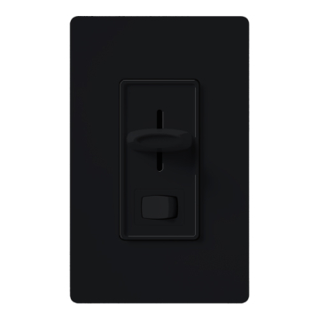 Lutron Skylark Preset Single-Pole Dimmer with On/Off Switch - 1000W Max - Black