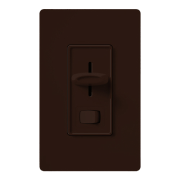 Lutron Skylark Preset Single-Pole Dimmer with On/Off Switch - 1000W Max - Brown