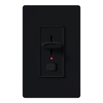 Lutron Skylark Preset Single-Pole Dimmer with Nightlight - 1000W Max - Black