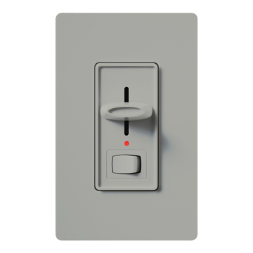 Lutron Skylark Preset Single-Pole Dimmer with Nightlight - 1000W Max - Gray