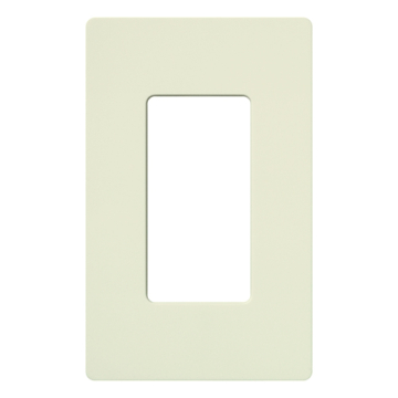 Lutron Claro Screwless Designer Wallplate - 1 Gang - Biscuit