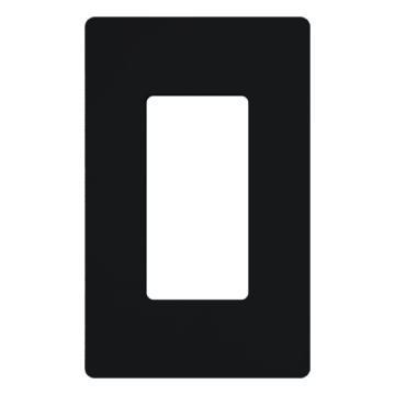 Lutron Claro Screwless Designer Wallplate - 1 Gang - Midnight