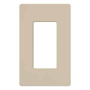 Lutron Claro Screwless Designer Wallplate - 1 Gang - Taupe