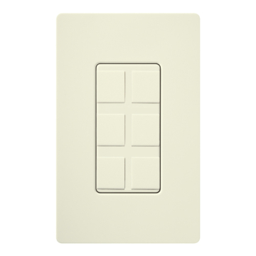 Lutron Claro 6-Port Frame - Biscuit