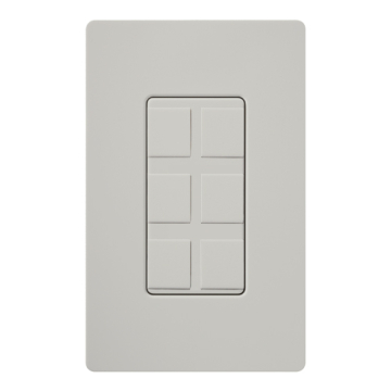 Lutron Claro 6-Port Frame - Palladium