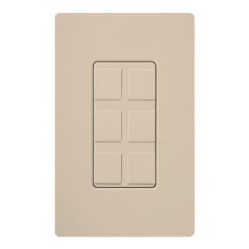 Lutron Claro 6-Port Frame - Taupe