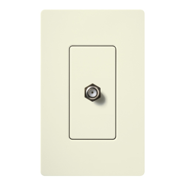 Lutron Claro Cable Jack - Biscuit