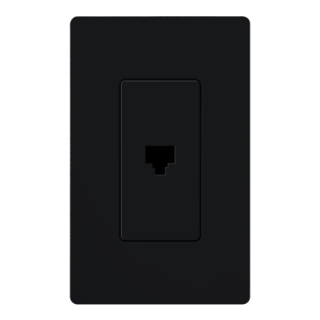 Lutron Claro Phone Jack - Midnight
