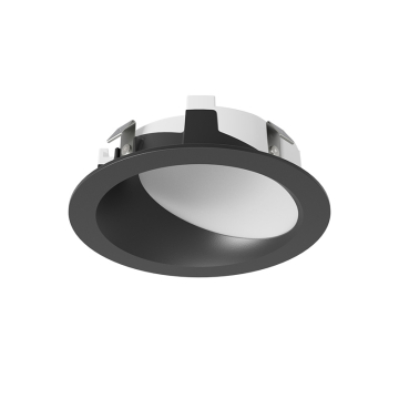 DMF Lighting M-Series 4" Round Lensed Wall Wash Trim - Black