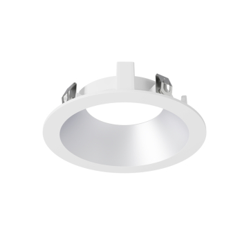 DMF Lighting M-Series 4" Round Smooth Clear Diffuse Trim - White