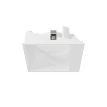 DMF Lighting M-Series 4" Square Wall Wash/Sloped Ceiling Flangeless Trim - White