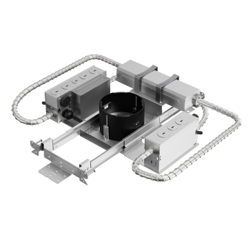 DMF Lighting M-Series Commercial 4" Round New Construction Housing - Emergency Driver Integrated Switch - 750 Lumens - 0-10V Dimmable