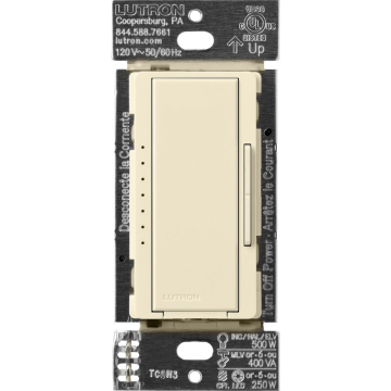 Lutron Maestro Pro Max LED+ Dimmer - Almond