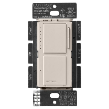 Lutron Maestro Dual LED+ Dimmer / Switch - Taupe