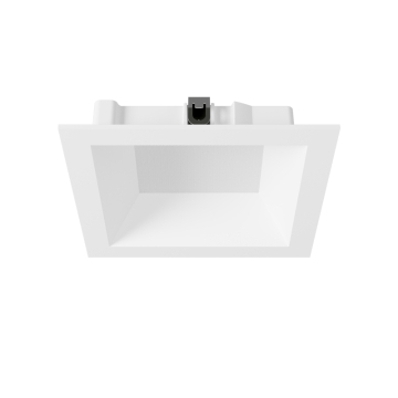 DMF Lighting M-Series 4" Square Adjustable Deep Beveled Trim - White