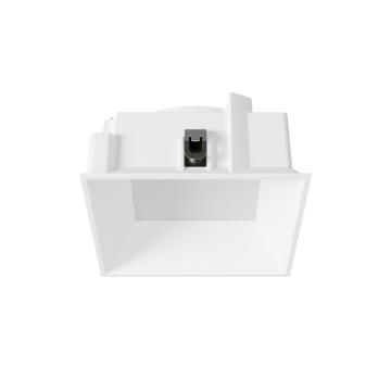 DMF Lighting M-Series 4" Square Deep Beveled Flangeless Trim - White