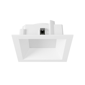 DMF Lighting M-Series 4" Square Deep Beveled Trim - White