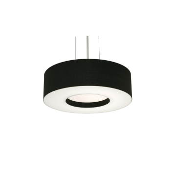 AFX Montclair 15" Pendant - 30W - CCT Selectable - 120-277V - Satin Nickel / Black