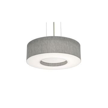 AFX Montclair 15" Pendant - 30W - CCT Selectable - 120-277V - Satin Nickel / Gray