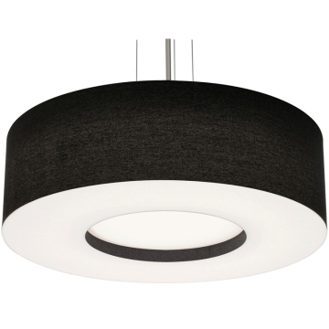 AFX Montclair 30" Pendant - 120V - Satin Nickel / Black