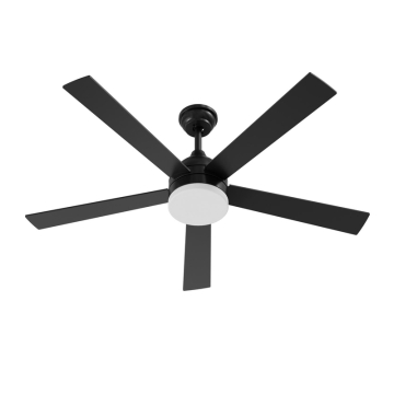 AFX Maddox 52" 5-Blade LED Fan with Wall Switch - 1,400 Lumens - 20W - CCT Selectable - 120V - Black / Dark Walnut