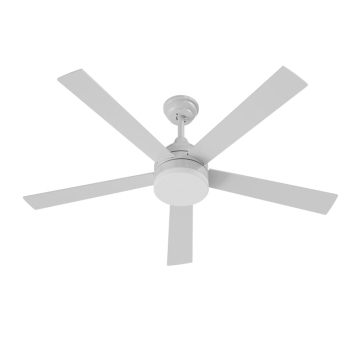 AFX Maddox 52" 5-Blade LED Fan with Wall Switch - 1,400 Lumens - 20W - CCT Selectable - 120V - White / Light Oak